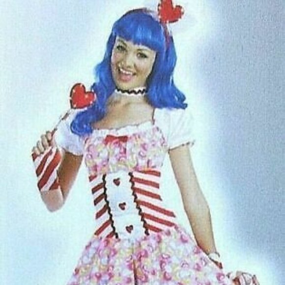 Kids Lollipop Sensation Sugar Sugar Size 7-9 Candy Girl Fancy Dress Up Halloween - Picture 4 of 16